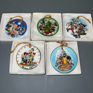 Vintage Collectible Disney Holiday Ornament Set